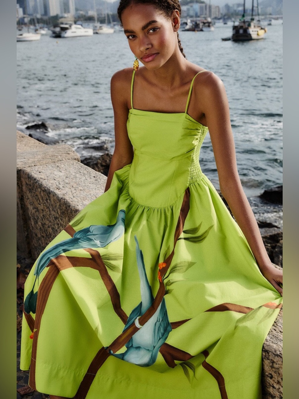 Farm Rio: Green Maxi Dress